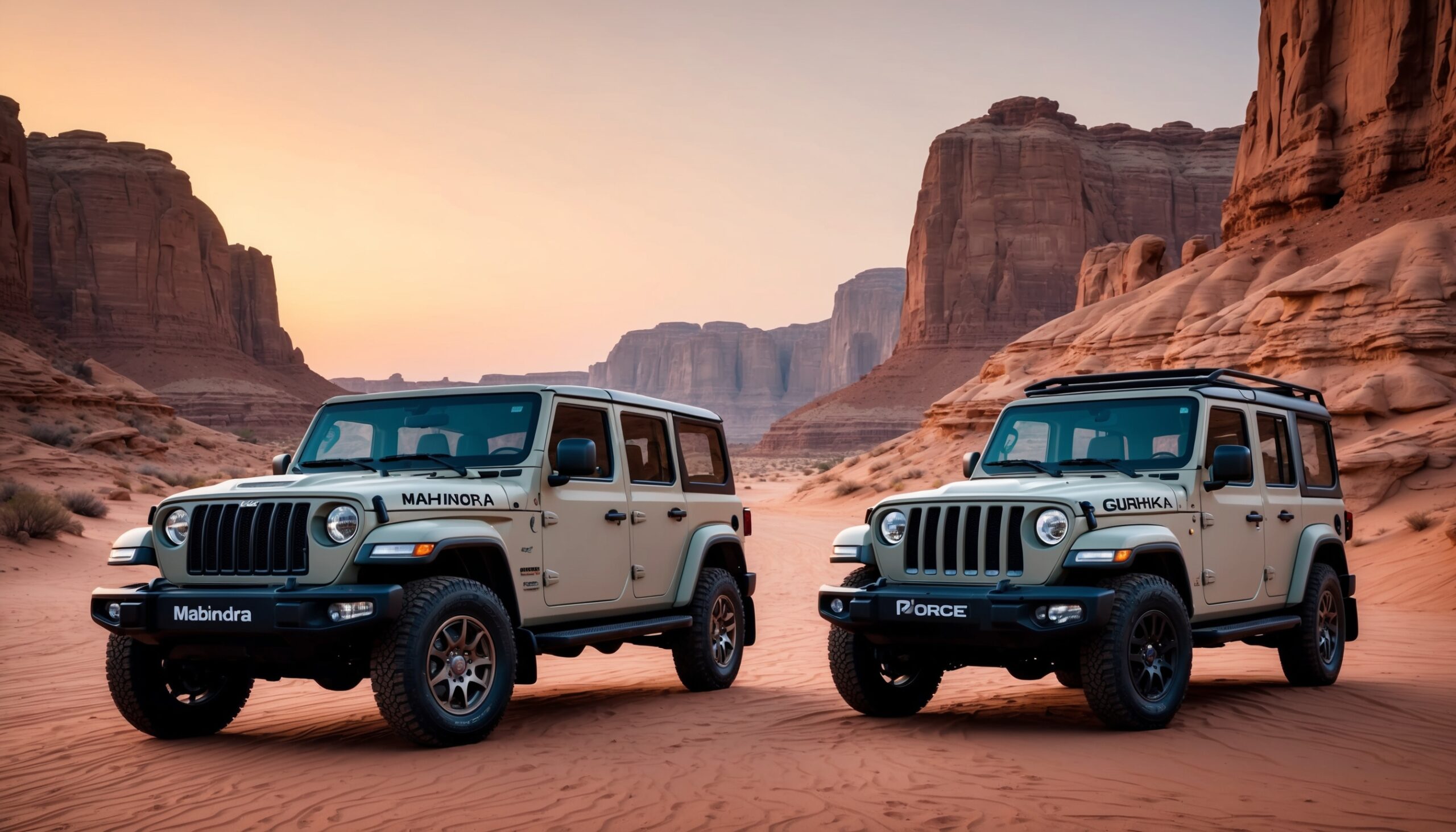 2025 Mahindra Thar vs Force Gurkha 3-