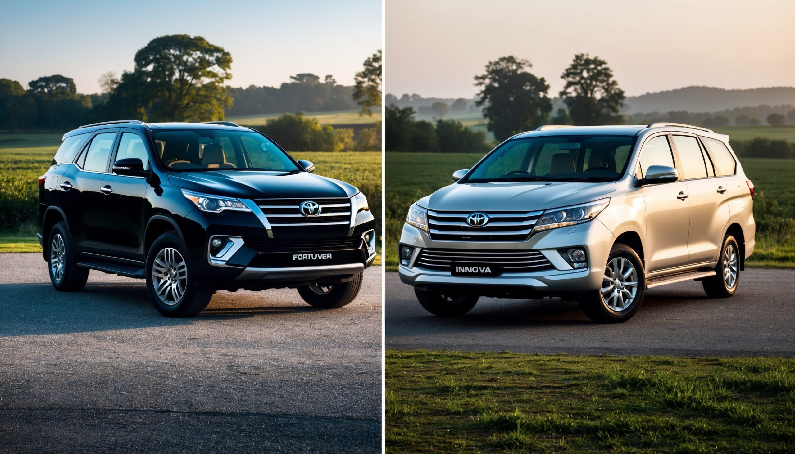 Fortuner Cars vs Innova Car