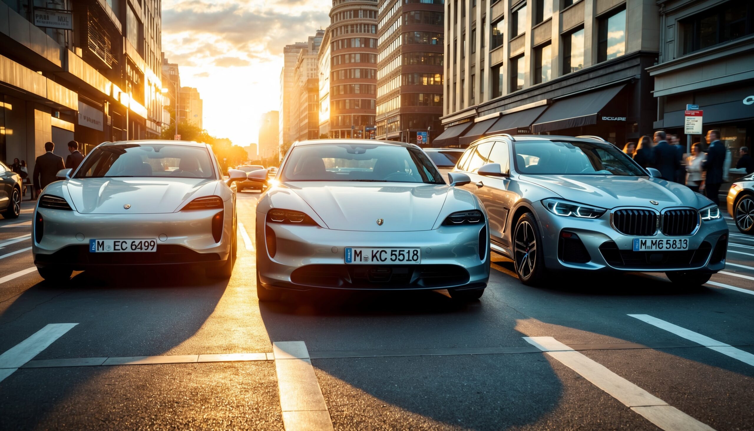 Luxury Electric Sedan Duel: Porsche Taycan vs. BMW i5 Touring - Performance, Range, and Usability