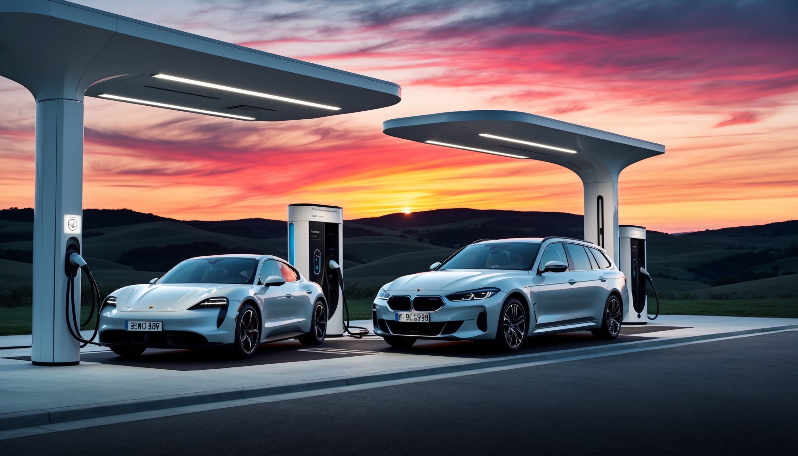 Luxury Electric Sedan Duel: Porsche Taycan vs. BMW i5 Touring – Performance, Range, and Usability