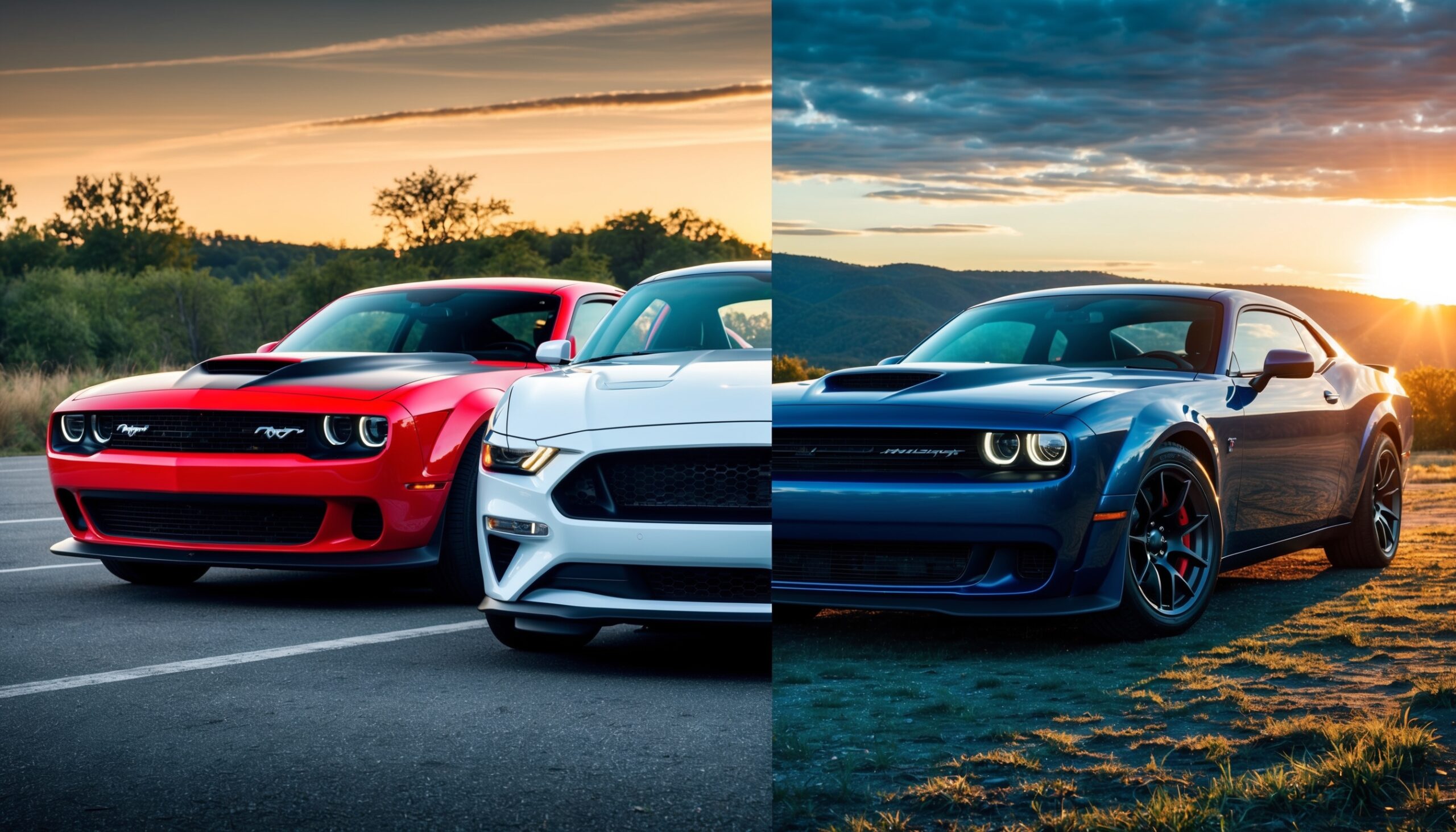 Muscle Car Matchup: Ford Mustang vs Dodge Challenger 2024